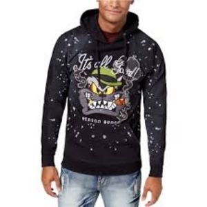 Reason brand hoodie graphic patch cigar‎ cat it's all good xl